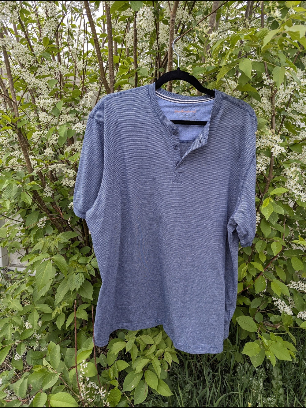 Big And Tall Striped Henley XXL